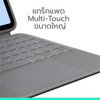 Logitech ComboTouchCase for iPadAir 11-inch (M2,M3,M4)(5th Gen) เคสไอแพด คีย์บอร์ดถอดได้ ไฟส่องหลังพร้อมขาตั้ง TH/EN