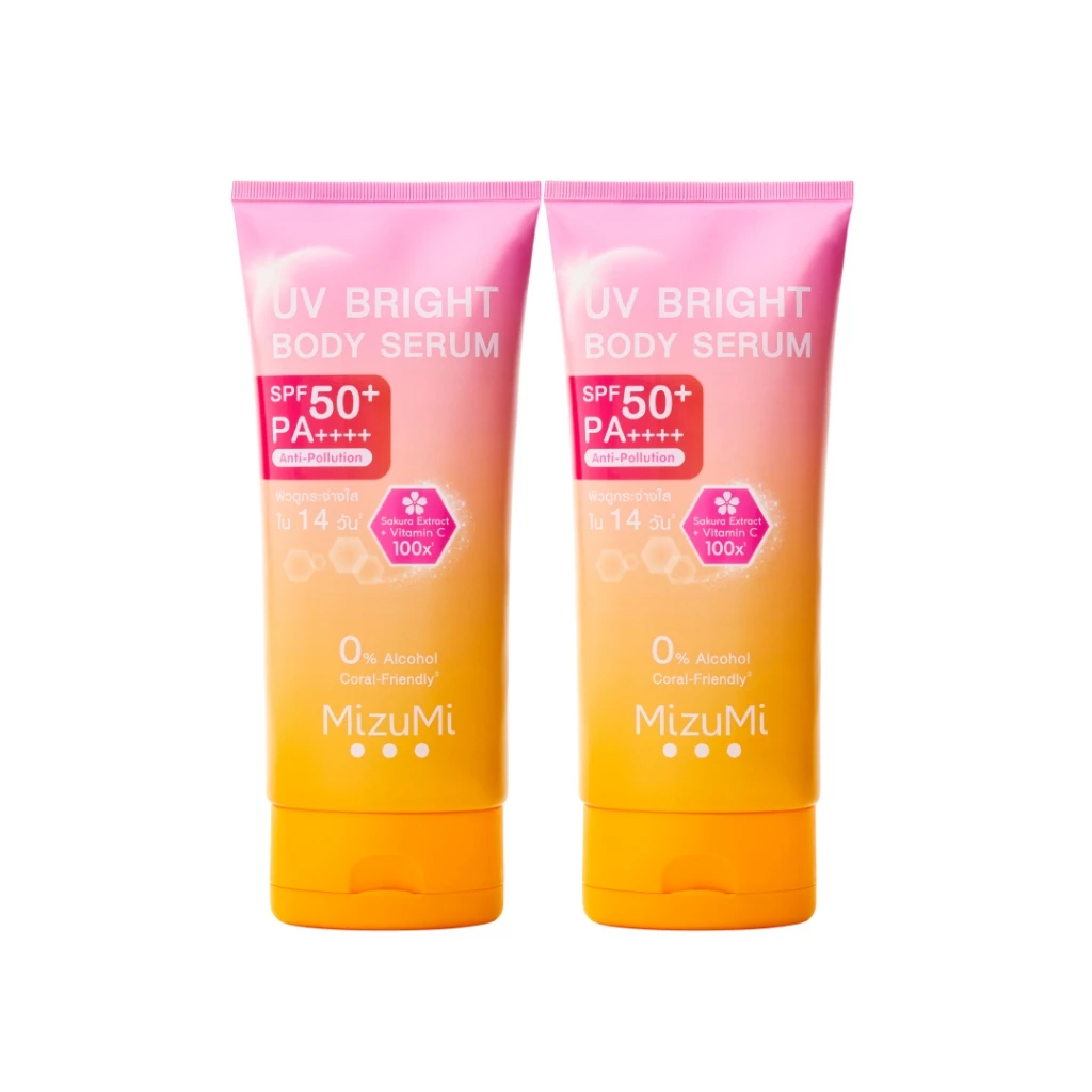 [แพ็คคู่] MizuMi UV Bright Body Serum (180 ml) เซรั่มกันแดดทาผิวกาย เบาสบายผิว หอมละมุน thumbnail 3