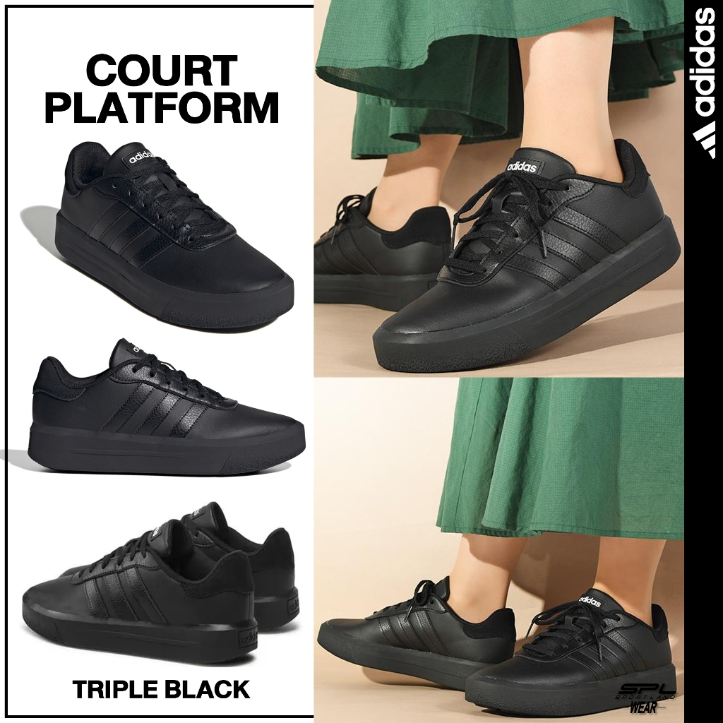 Adidas อาดิดาส รองเท้าผ้าใบ รองเท้าลำลอง สำหรับผู้หญิง W Court Platform GV8995 (2000)