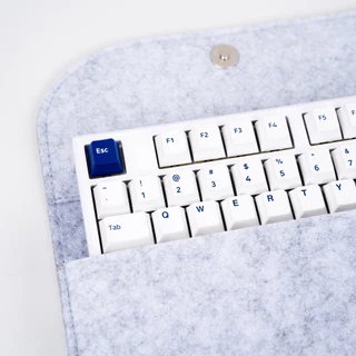 กระเป๋าคีย์บอร์ด ซองผ้า สีดำ สำหรับ Mechanical Keyboard ขนาด 60% 75% TKL 108% ซองผ้าใส่คีย์บอร์ด แม่เหล็ก เชือกรัดกระดุม