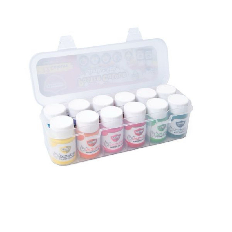 [ใหม่ล่าสุด]สีน้ำ สีโปสเตอร์ มาสเตอร์อาร์ต 6สี/12สี/ซากุระ 6สี รุ่นใหม่ กล่องพลาสติก สีสด MasterArt/Sakura US.Station - รูปที่ 4