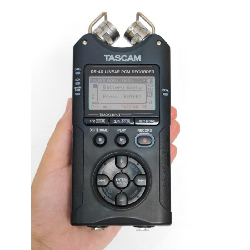 Tascam DR-40: เครื่องบันทึกเสียงแบบพกพา 4 แชนแนล (มือสอง)