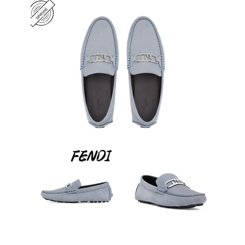 รองเท้าโลฟเฟอร์ลำลองส้นแบน FENDI ของแท้