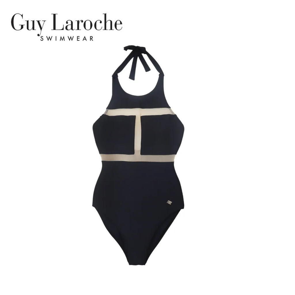 Guy Laroche ชุดว่ายน้ำ วันพีซ (One piece) เสื้อสายเดี่ยวผูกคอ กางเกงเว้าขา กีลาโรช GPL1027