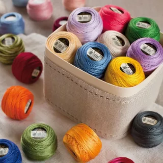 DMC รหัสสี 208 -761 Pearl cotton ไหม เบอร์ 8 made in france