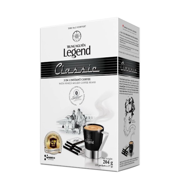 กาแฟสำเร็จรูป 3 in 1 Trung Nguyên Legend Classic ของแท้จากเวียดนาม (กล่องเล็ก)