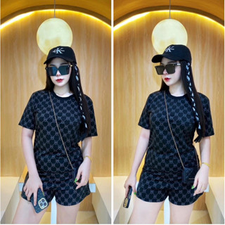ชุดเซ็ตขาสั้น CPS เสื้อและกางเกง ชุดเซตทรงซ้อ