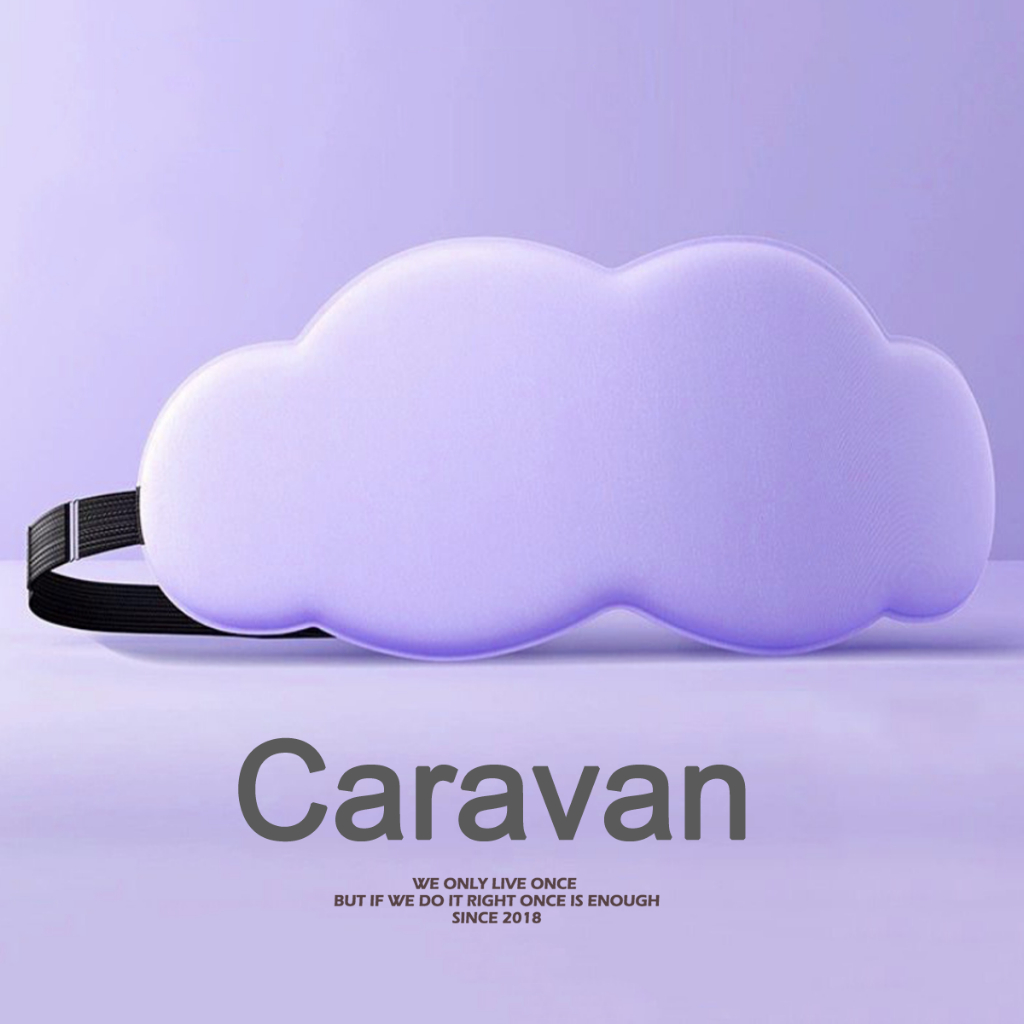 Caravan crew Sleep Mask ผ้าปิดตา รูปทรงทรงเมฆ เนื้อนุ่ม เบา ใส่สบาย