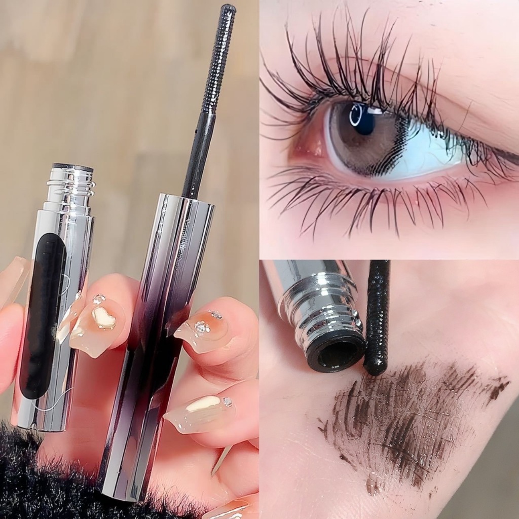 Lijieyou 3868 มาสคาร่าขนตายาวหนา มาสคาร่าหัวแปรงแม่เหล็ก งอนเด้ง ปัดขนตาล่าง ธรรมชาติ สีน้ำตาล สีดำ เรียงเส้นสวย ติดทน