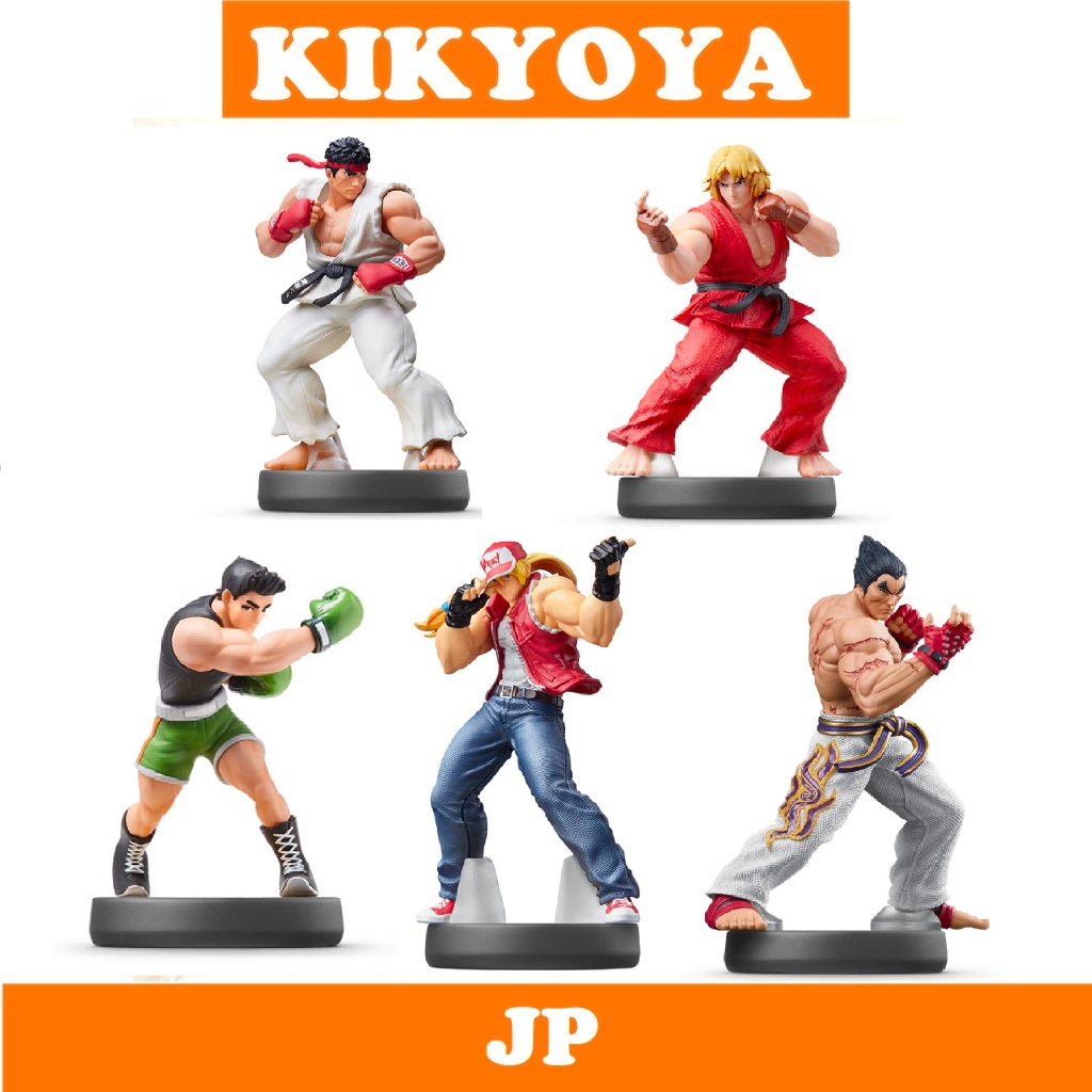 Nintendo amiibo TERRY ryu ken mac kazuya street fighter tekken ( Super Smash Brothers ) Japan NEW