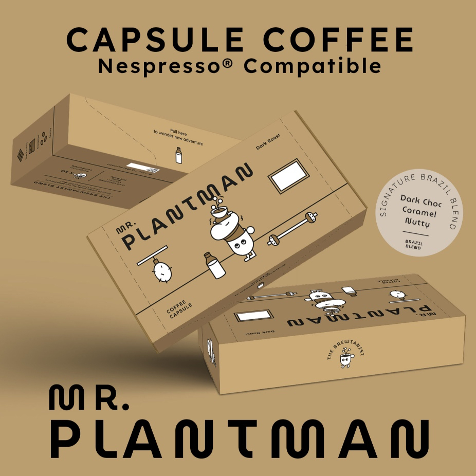 กาแฟแคปซูล Brewtanist Blend | MR. PLANTMAN สำหรับ Nespresso® Compatible (10 แคปซูล)