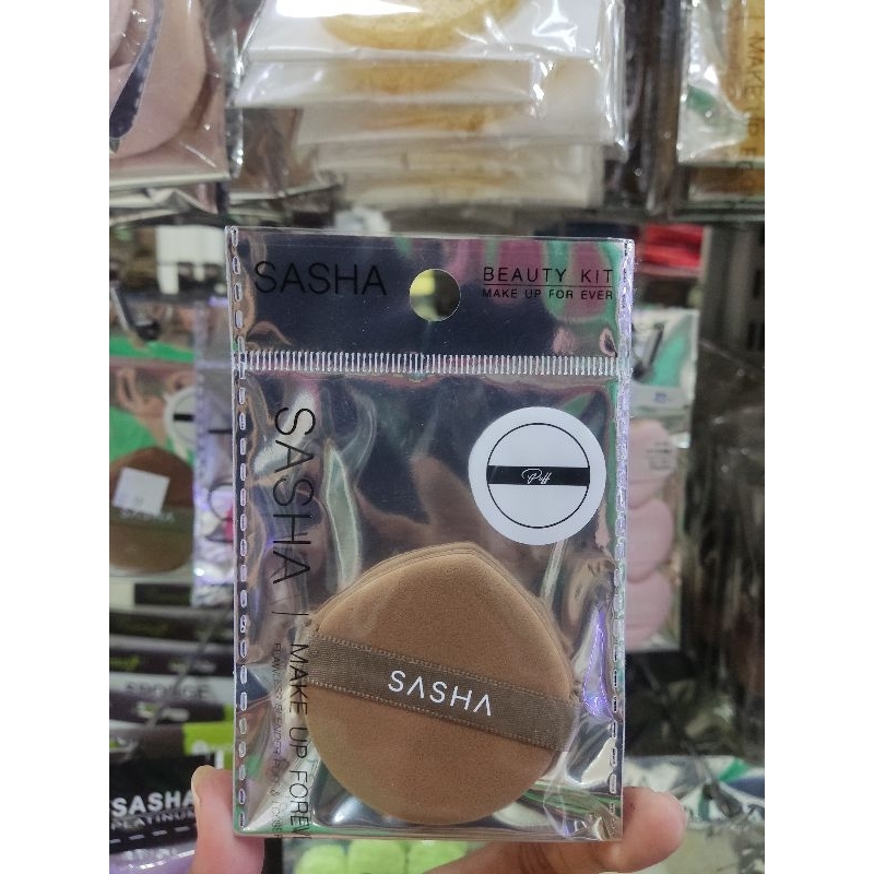 SASHA พัฟคุชชั่น ทรงหยดน้ำ สีน้ำตาล