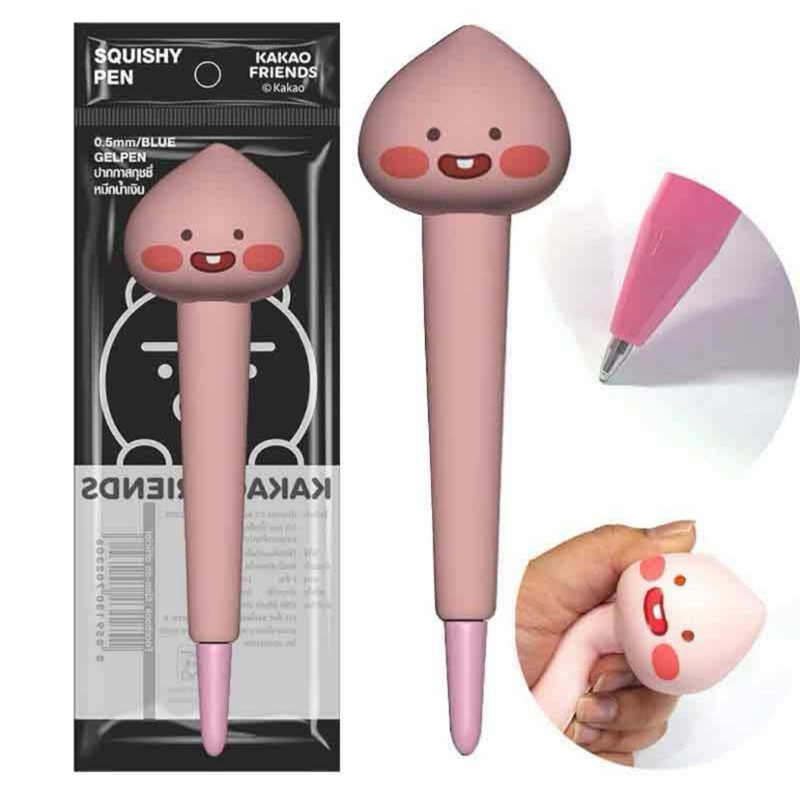 ปากกาสกุชชี่  หมึกน้ำเงิน KAKAO FRIENDS Apeach (Kian-da)