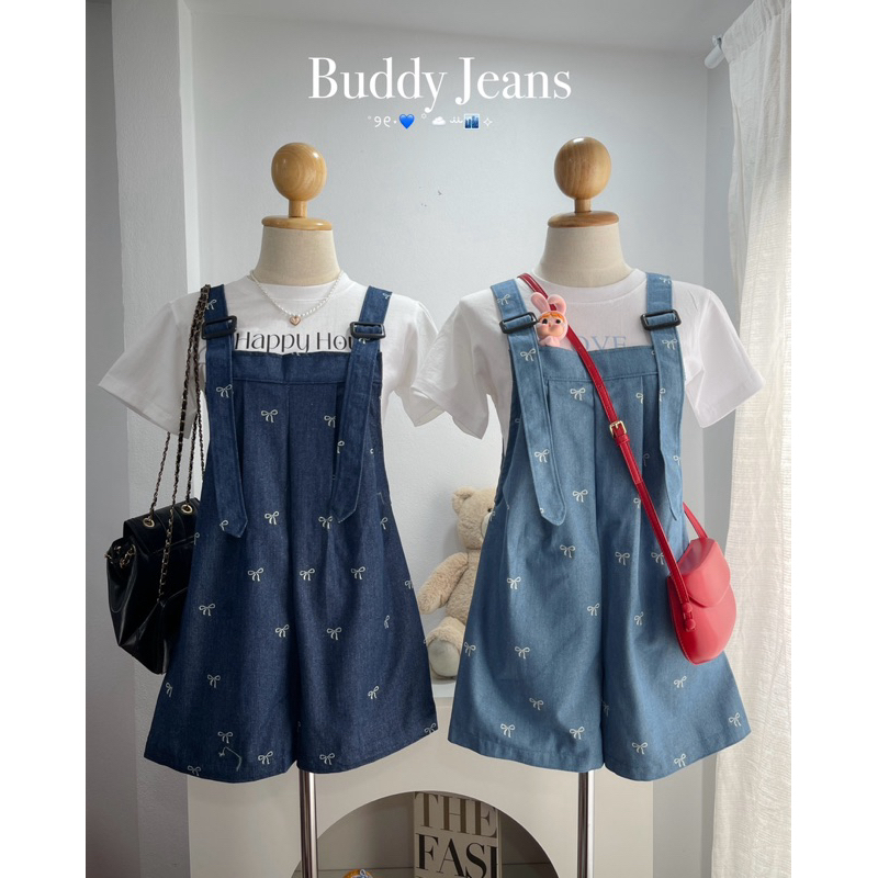 buddy jeans เอี้ยมกางเกงผ้ายีนส์ลายโบว์ ราคา ถูกที่สุด ดีลบีเคเค แกลเลอรีภาพที่ 6