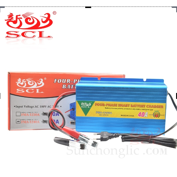 SMART BATTERY CHARGER 40A FMA-1240A SCL เครื่องชาร์ตแบตเตอรี่ 12V 40A สินค้าพรัอมส่งในไทย*******