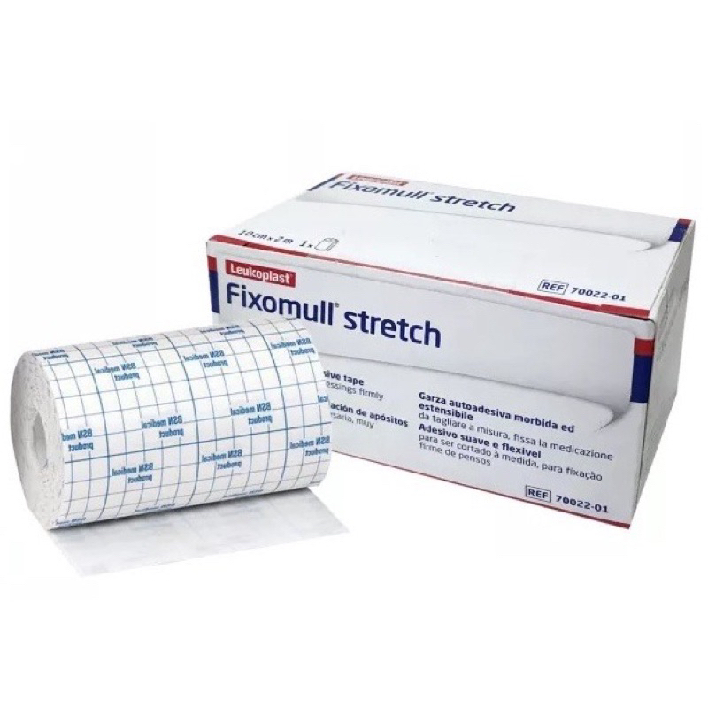 Fixomull Stretch ฟิกซ์โซมูล แผ่นเยื่อกระดาษ ปิดแผล ขนาด 10 CM X 2 M จำนวน 1 กล่อง (8889