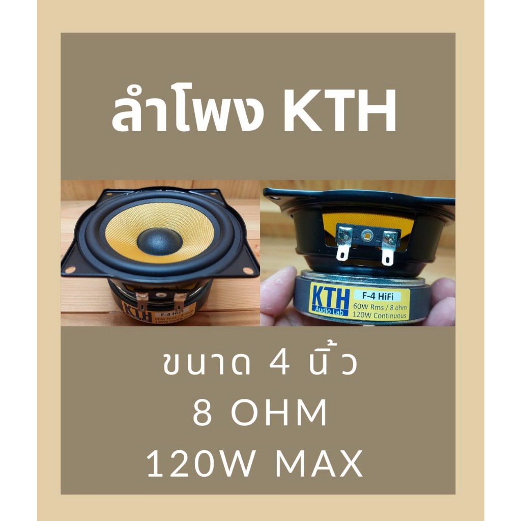 KTH ลำโพง4นิ้วHIFI สำหรับตู้คอลัมน์ และงานDIYเสียงกลางใสสะอาด
