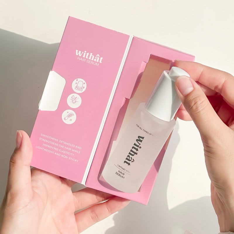 Withat Hair Serum 🫧🌸 วิทแทท แฮร์ เซรั่มผมหอม บำรุงผมสวย ฟื้นฟูผมเสีย ลดการชี้ฟูของเส้นผม ขนาด 35 ml.