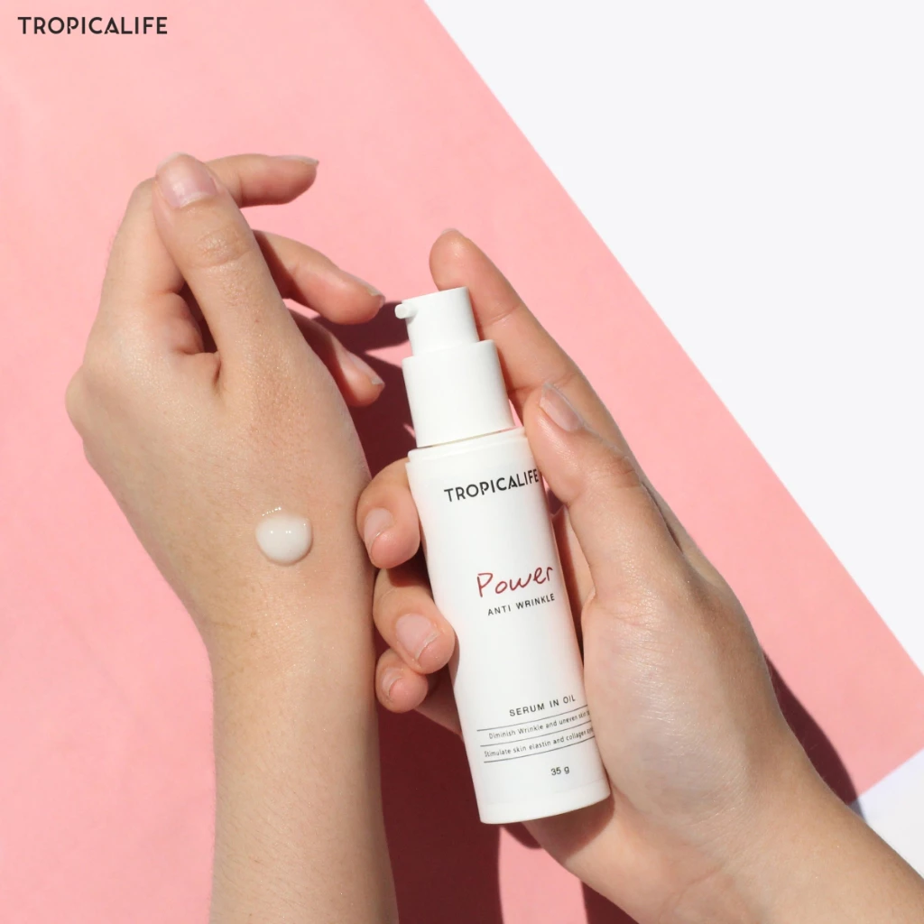 เซรั่มลดเลือนริ้วรอย สกินแคร์ธรรมชาติ ผิวอ่อนเยาว์ POWER ANTI WRINKLE SERUM IN OIL 35g. thumbnail 5