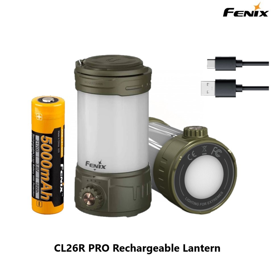 Fenix CL26R PRO Rechargeable Lantern Max 650 Lumens ตะเกียง สว่างสูง 650 ลูเมนส์ ไฟแสงสีขาวและสีแดง 