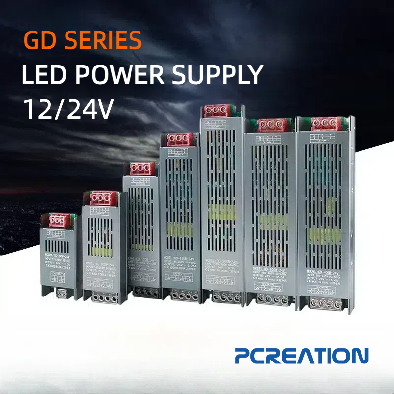 PCREATION หม้อแปลง สวิตช์ชิ่ง DC 12V 60W 100W 200W 300W 400W สวิทชิ่ง หม้อแปลง ไฟฟ้า หม้อแปลงชาร์จแบต หม้อแปลงเทอรอย ห