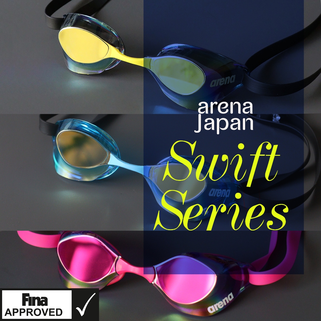 แว่นตาว่ายน้ำสำหรับแข่งขัน Arena Japan รุ่น Aquaforce SwiftA