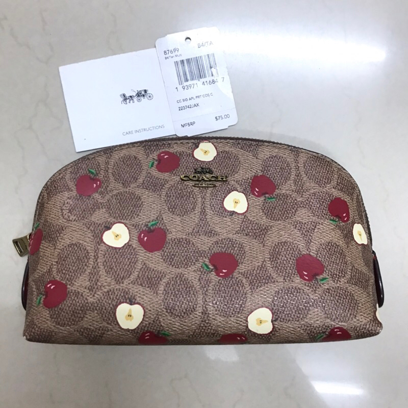 มือสอง ของแท้ coach cosmetics pouch ตำหนิ