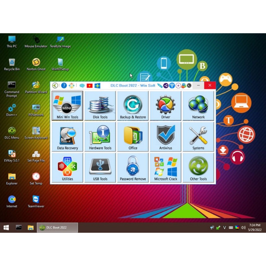 USB FlashDrive Boot WinPE 2024 เครื่องมือซ่อม PC และLaptop รุ่นล่าสุด เครื่องมือสำหรับช่าง ร้านคอมพิ