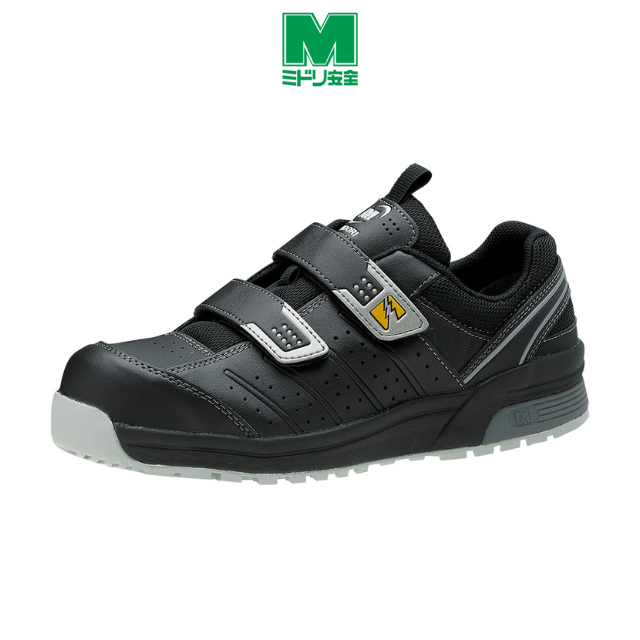 NEW !!! Midori Anzen รองเท้าเซฟตี้ สไตล์สนีคเกอร์ รุ่น MPN-305 สีดำ / Midori Anzen Safety Sneaker MP