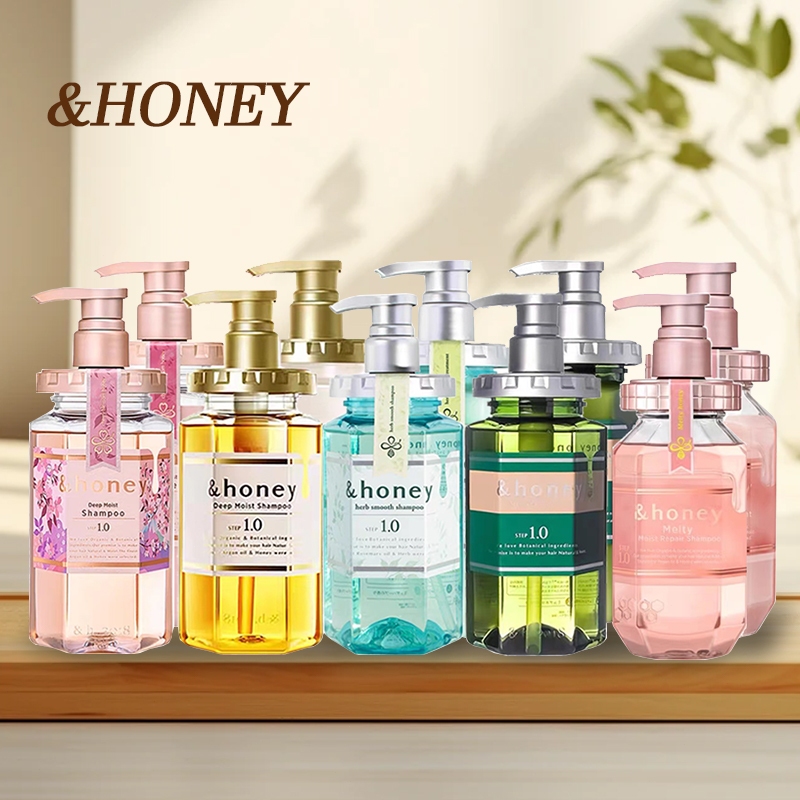 แชมพู/ทรีตเมนต์ &honey Deep Moist Shampoo Treatment / สูตรออร์แกนิก มอยส์เจอร์ไรเซอร์เข้มข้น ญี่ปุ่น