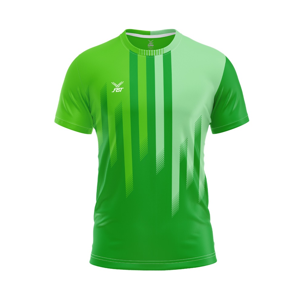 FBT เสื้อฟุตบอลพิมพ์ลาย เสื้อกีฬาคอกลม รหัส A2A236