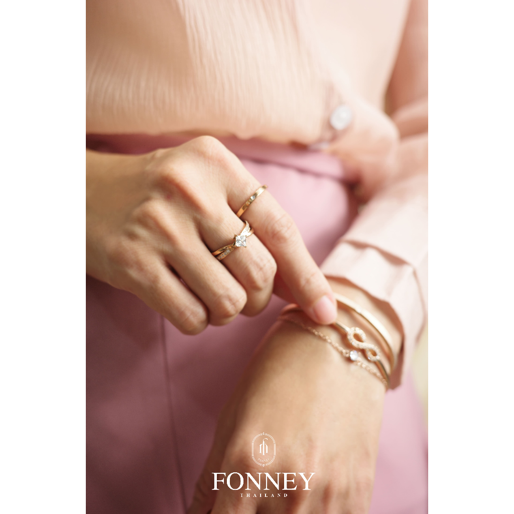 [ส่งด่วนฟรี] เครื่องประดับ Stainless Steel 316L ไม่แพ้ ไม่ลอก ไม่ดำ ใส่โดนน้ำได้ Fonney