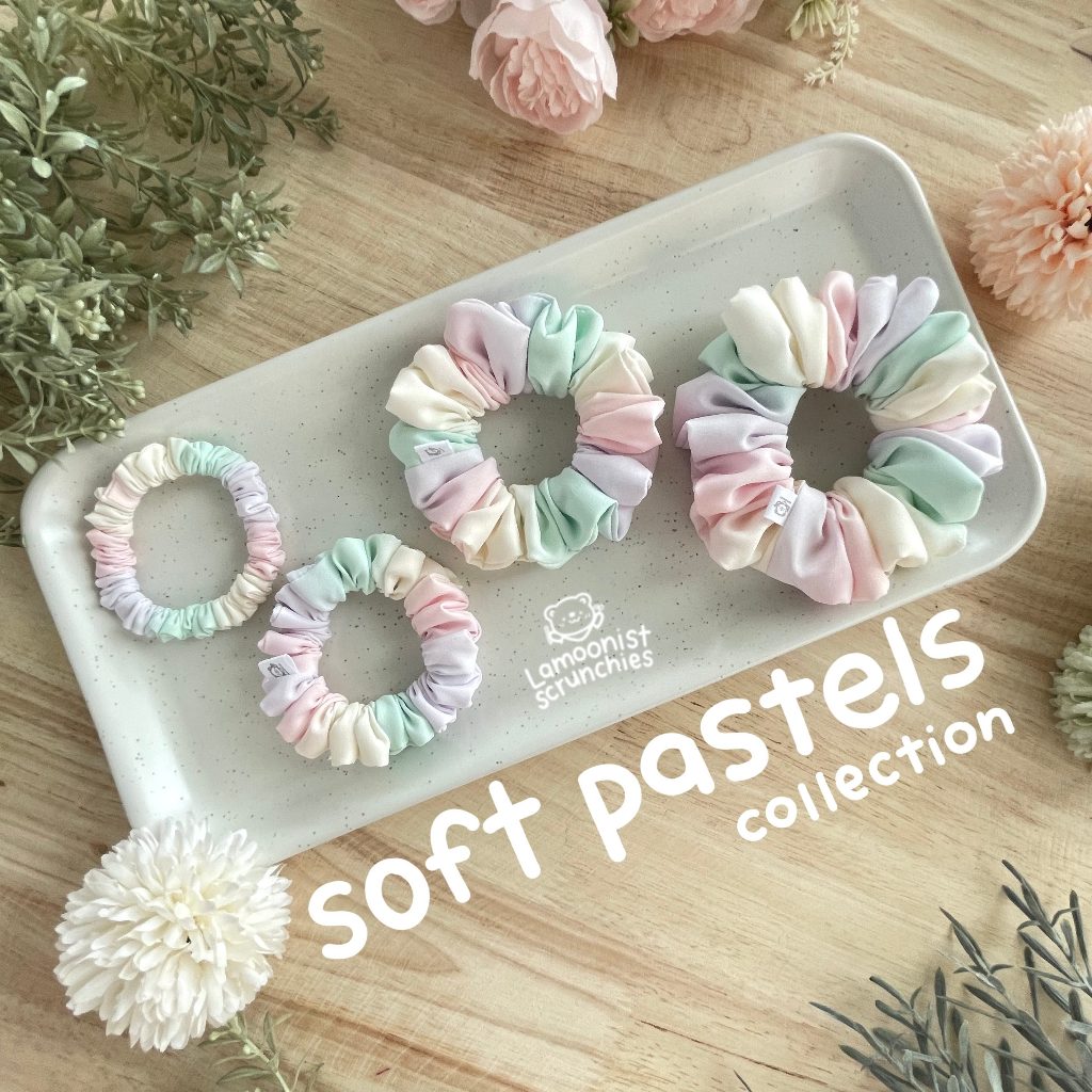 Lamoonist scrunchies • Soft pastels collection