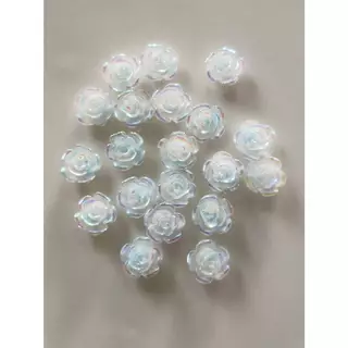 I2.ดอกไม้ตกแต่งเล็บ ดอกไม้วิบวับ หนึ่งถุงมี 20 ชิ้น สีสวยมากกกกกก