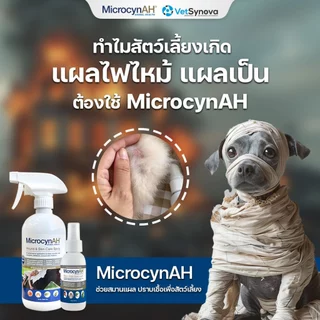 Microcyn AH Wound & Skin 20 ml สเปรย์พ่นแผลผิวหนัง สุนัข แมว (แบ่งบรรจุอายุ1เดือนจากวันสั่งซื้อ)