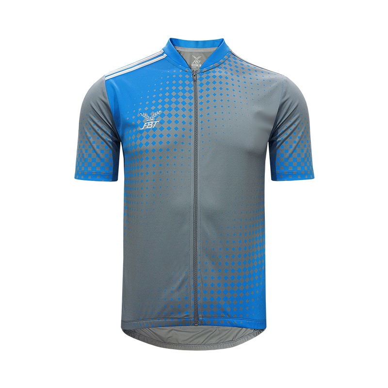 FBT เสื้อจักรยาน พิมพ์ลาย เสื้อแขนสั้น เข้ารูป มีกระเป้าข้างหลัง รหัส 12629