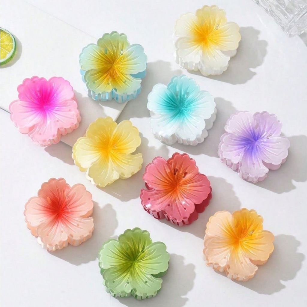 พร้อมส่ง! ราคา/ชิ้น กิ๊บหนีบผมดอกซากุระ 3D ขนาด 8 cm. สีสันสดใส น่ารัก หนีบแน่น คุณภาพพรีเมียม เนื้องานเกาหลี