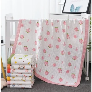✿ ผ้าเช็ดตัวเด็ก (Ab117) - ผ้าฝ้าย ทอ 6 ชั้น ขนาด 110*110 cm. ผ้าหนานุ่ม