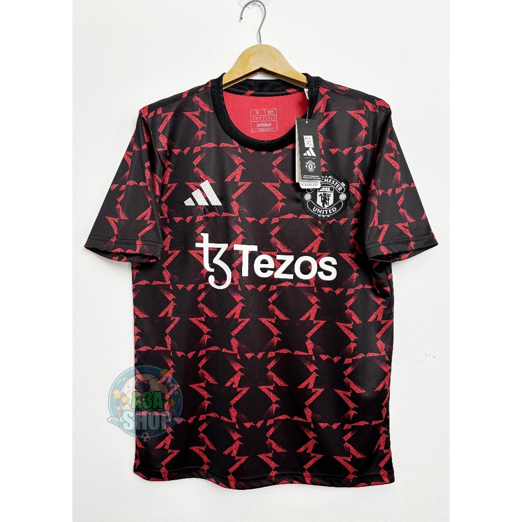 ใหม่ล่าสุด!! เสื้อฟุตบอลทีม แมนยู ดำ-แดง 3A เกรดแฟนบอล 2024/25