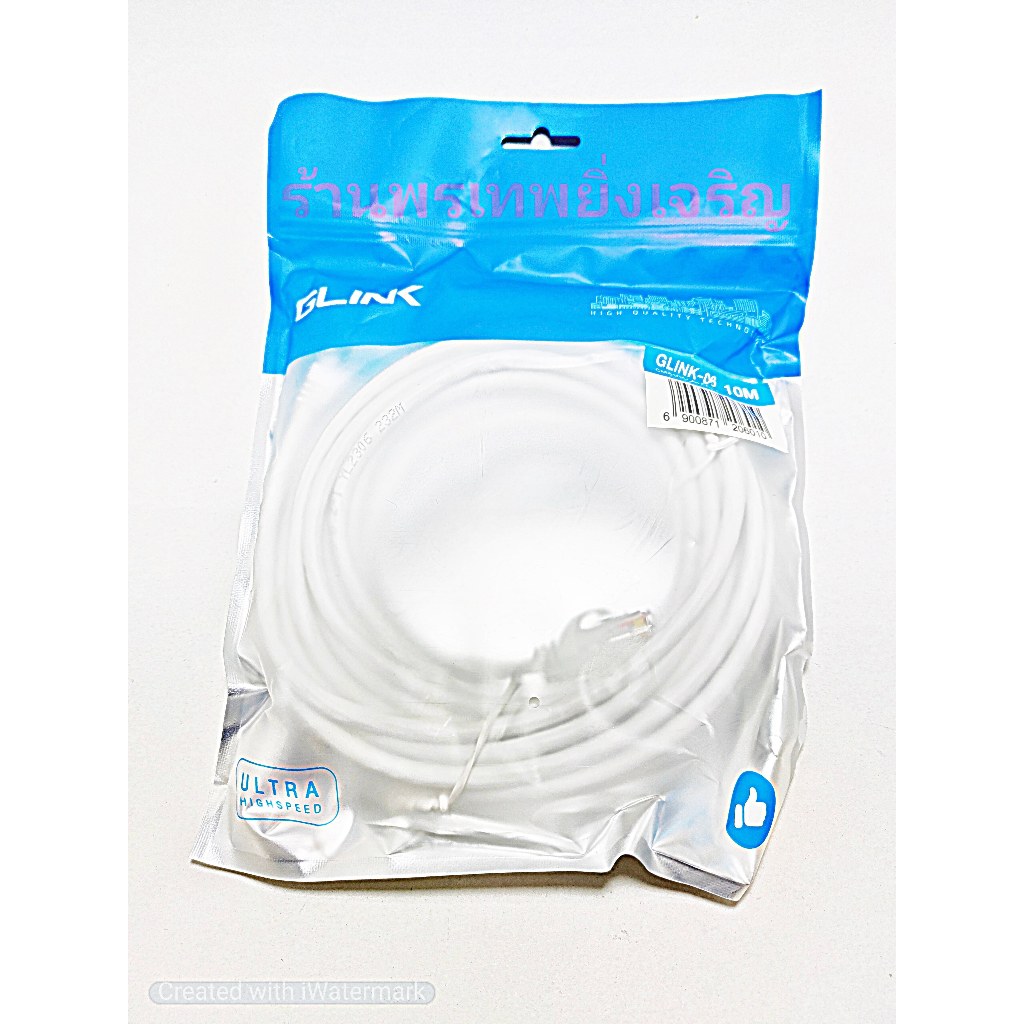 Glink สายแลน สายLAN Cat6 10เมตร