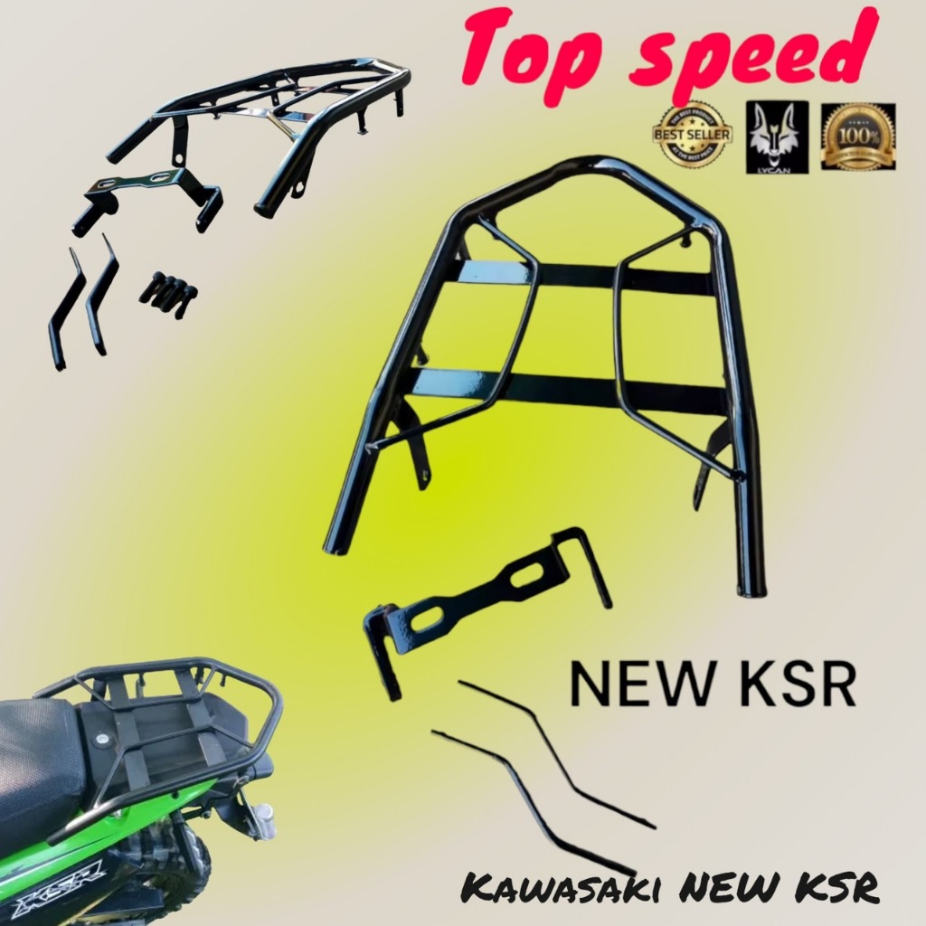 ตะเเกรงท้าย Kawasaki new KSR งาน Top speed สวยสุด ลงตัว ใส่แล้วไม่มี OUT จ๊าบ จ๊าบ 🛵✨BW✨🛵
