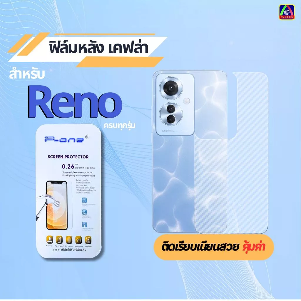 [ส่งไว🇹🇭] ฟิล์มหลัง Reno 2F 3 3Pro 4Z 6Z 7Z 8Z 10X Zoom 12F oppo F1s A59 F5 R9