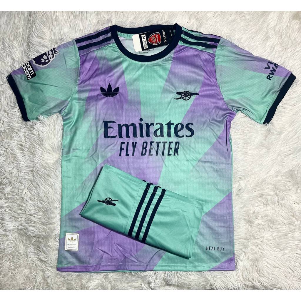 เสื้อฟุตบอล ทีมASER เสื้อพร้อมกางเกงชุดกีฬาเนื้อผ้าดีใส่สบาย2024/2025