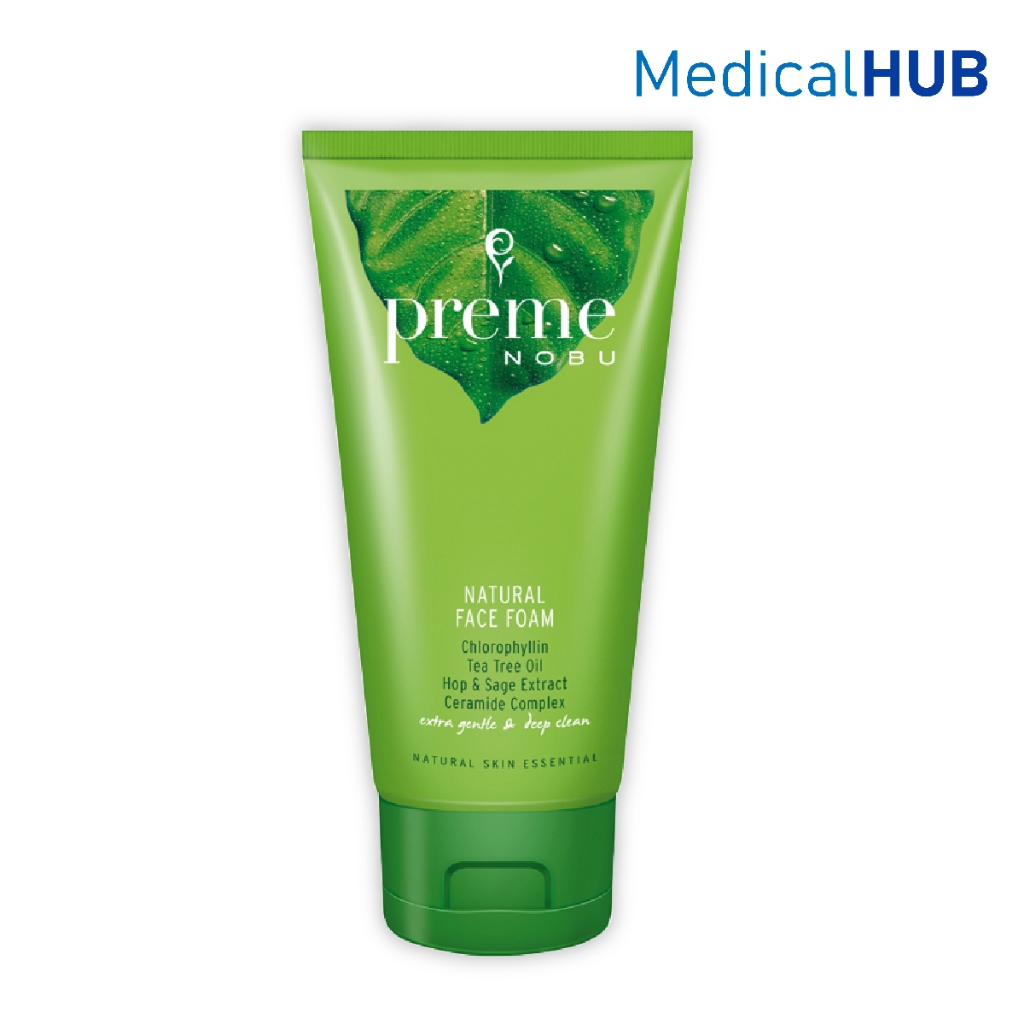 Preme Nobu Natural Face Foam 100g พรีม โนบุ โฟมล้างหน้าสูตรสมดุลธรรมชาติ.