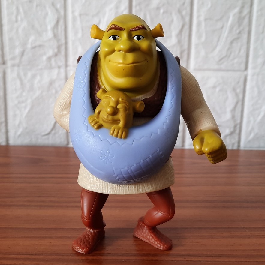 (มือสอง ลิขสิทธิ์แท้) ตุ๊กตา Shrek เชร็ค DreamWorks ของเล่น McDonald แมคโดนัลด์ โมเดล ฟิกเกอร์ Model