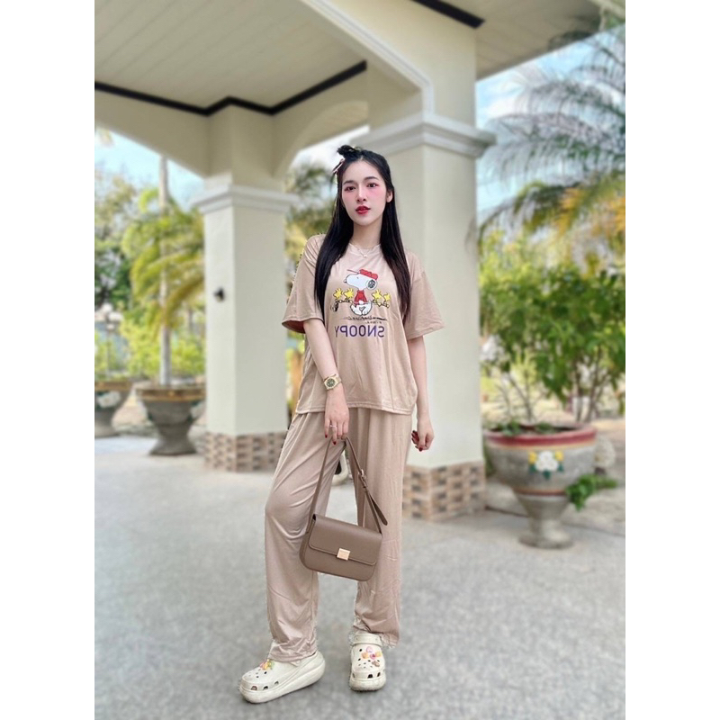 {สินค้าพร้อมส่ง} ชุดเซ็ทสนูปปี้ งานตามหาผ้านิ่มใส่สบายสุดๆ