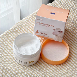 USTAR PLACENTA CONCENTRATE VIT C SUPER WHITENING CREAM (ครีมรกแกะ)