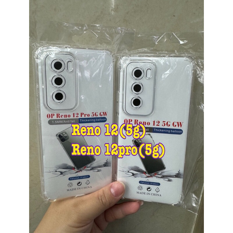 Reno12(5G)/Reno12pro(5g)🥰พร้​อมส่งใน🇹🇭🥰เคสใสกันกระแทกคลุมกล้อง For Reno 12(5g)/Reno 12pro(5g)