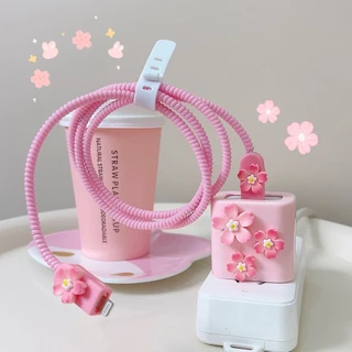 พร้อมส่งจากไทย เคสป้องกันสายชาร์จ ชาร์จเร็ว สําหรับ Adapter 20w กันสายหัก ลายการ์ตูน สายชาร์จ 20วัต เคสหัวชาร์จ