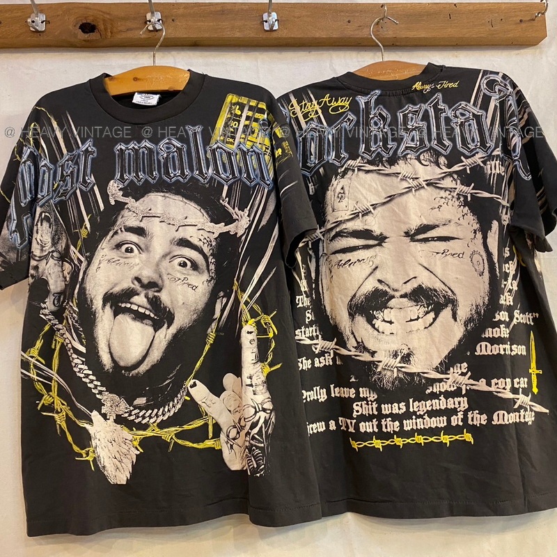 POST MALONE OVP ป้ายBOOTLEGแท้ OVERPRINT RAPPER HIPHOP เสื้อวง เสื้อทัวร์ heavy vintage shirt